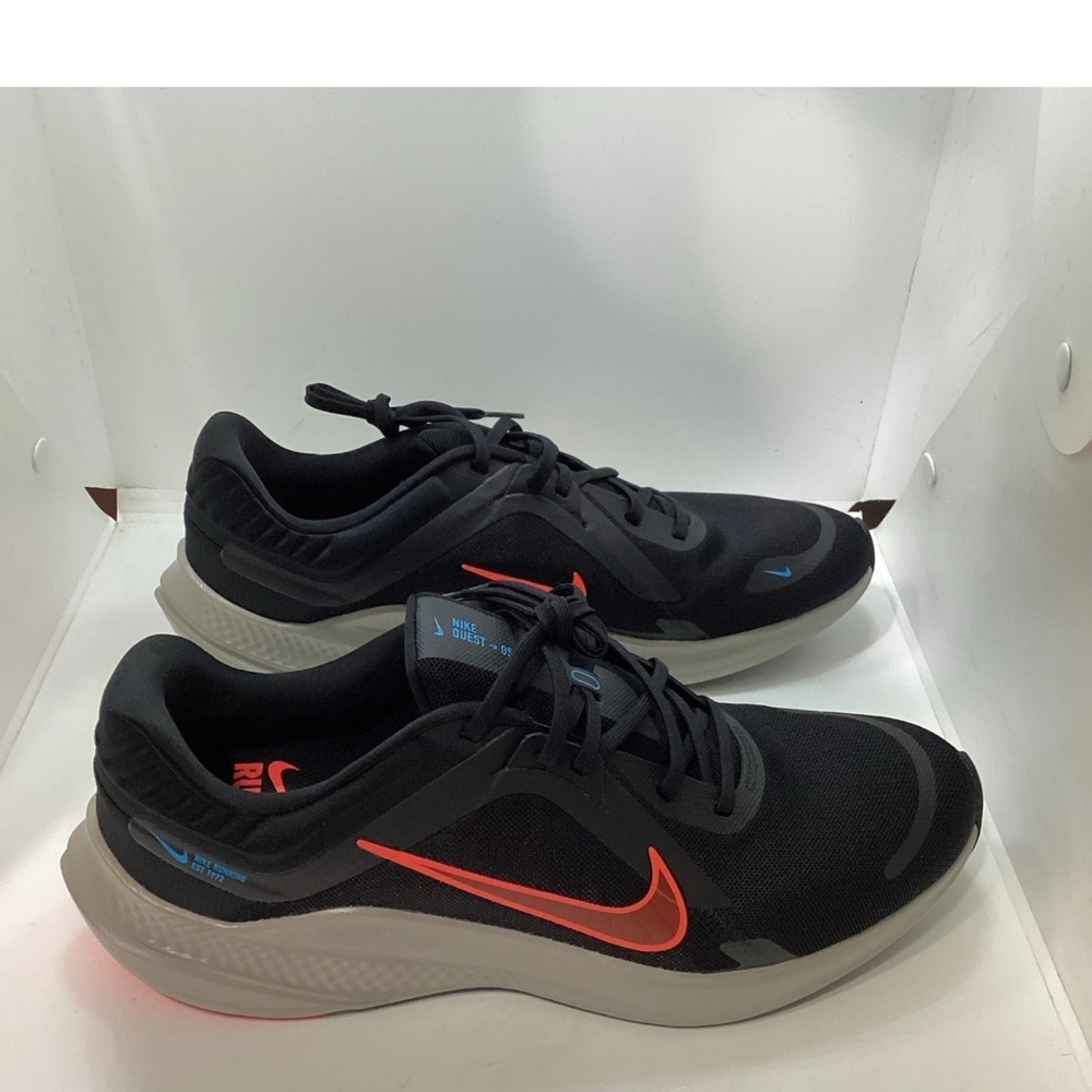 Nike Quest 5 Men's Black DD0204-005 Athletic Sneakers Shoes Black/Bright Crimson